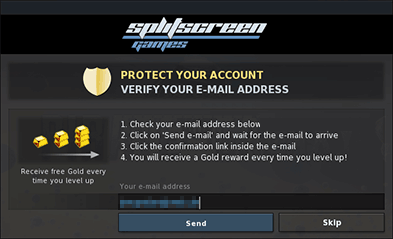 Email Verification Window